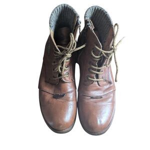 Cuadra Men's Leather & Tweed Ankle Boots, Size 8.5